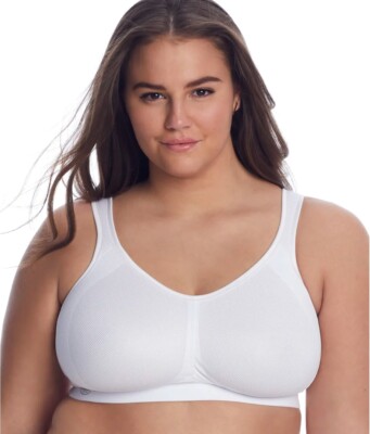 ANITA White Air Control Mid-Impact Sports Bra, US 34DDDD/G