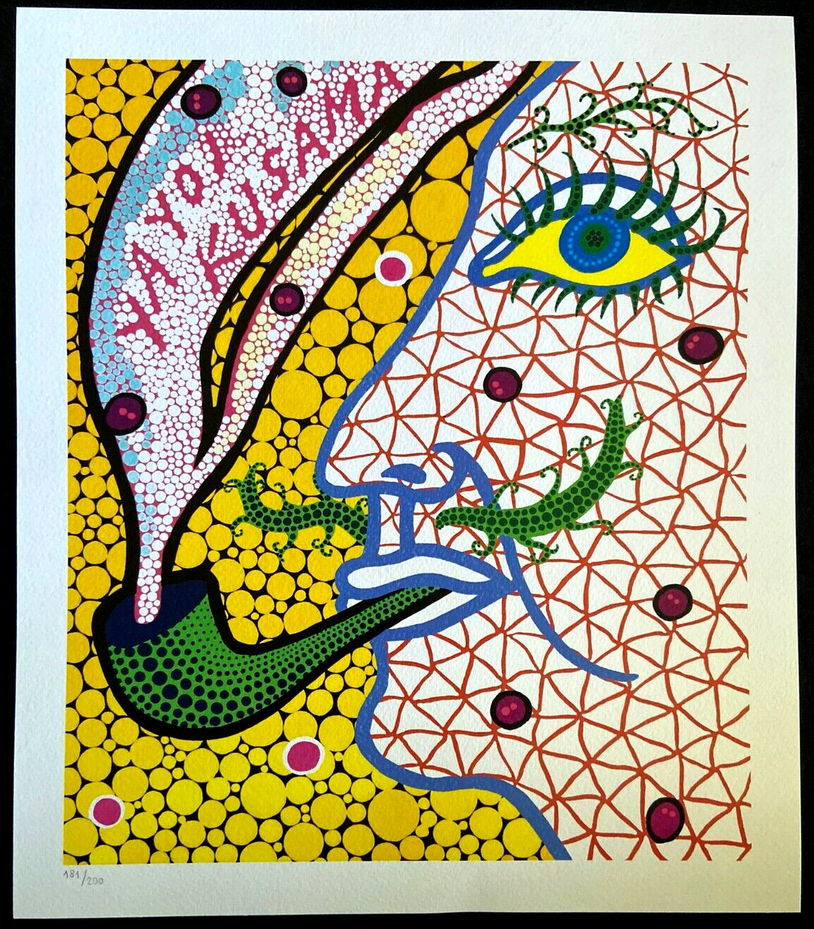 Yayoi Kusama Lithograph: Mori Art Museum COA original