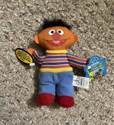 Sesame Street 1999 Applause Ernie Walking Puppet 6  Plush NEW w/ TAG Jim Henson