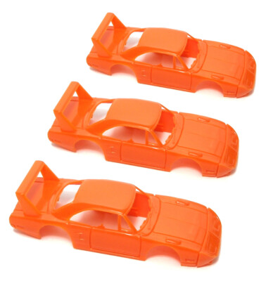 3 1996 TYCO HO Slot Car PLYMOUTH SUPERBIRD Test Shot ORANGE BODY ONLY Customizer