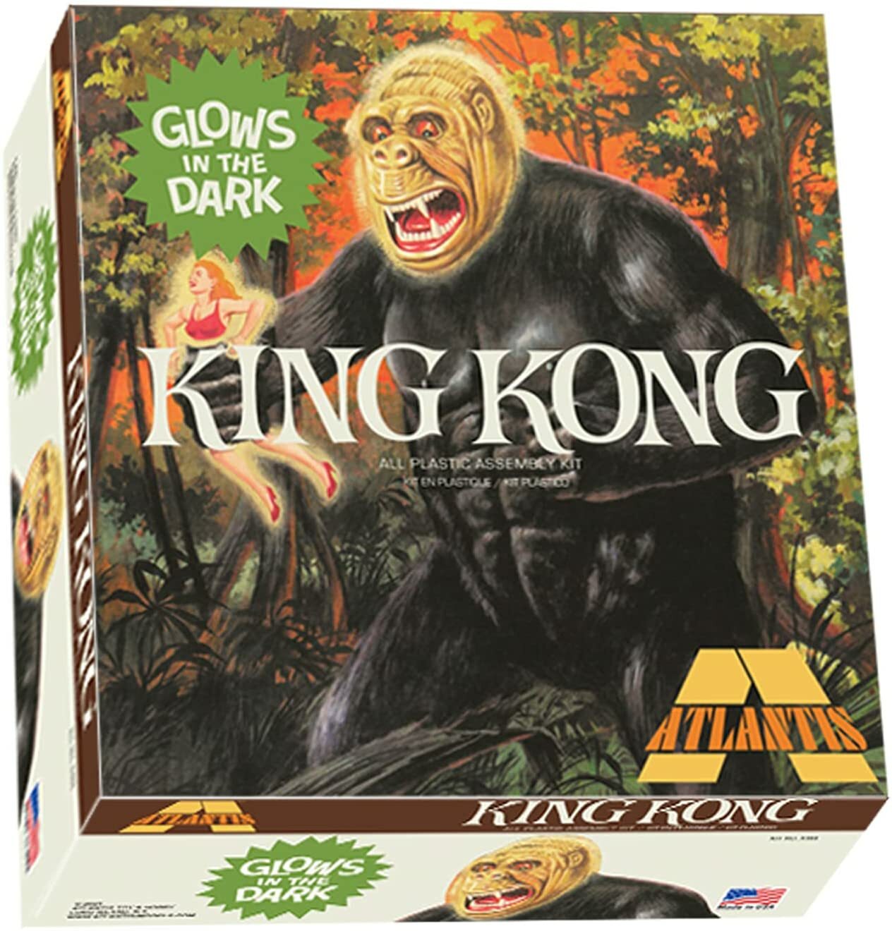 KING KONG プラモデル　ATLANTIS MODELS Atlantis King Kong Glow Edition 1:25 scale plastic model kit