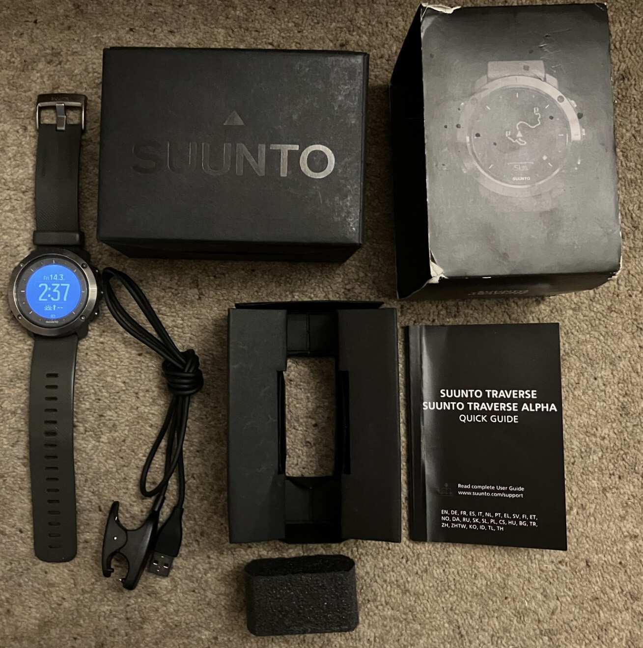 SUUNTO スント TRAVERSE ALPHA OW151 Suunto Traverse Alpha Stealth – the GPS/GLONASS outdoor watch
