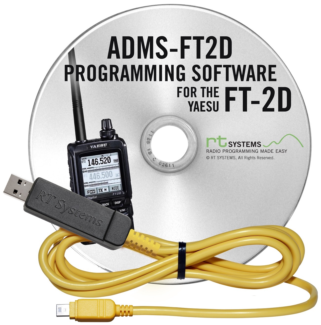 Rt systems programming software with usb 68 cable for yaesu ft 2dr ebay