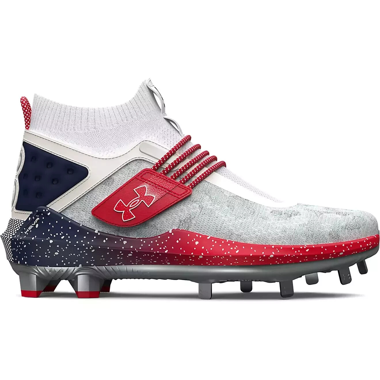 NewUnder Armour Harper 8 Low USA ST Baseball White Navy