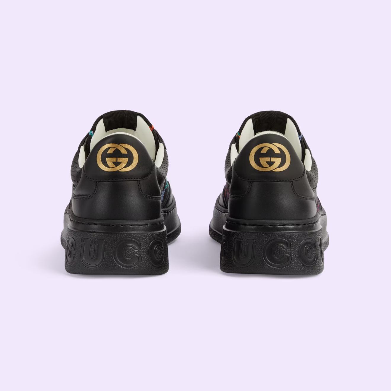 Pre-owned Gucci Chunky B Gg Sneakers 'black' 726545-aabbw-1249 Size 11 And 11.5
