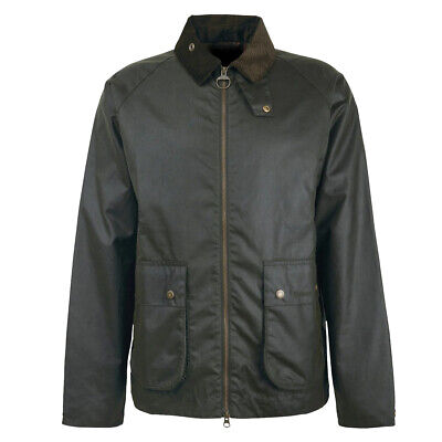 Pre-owned Barbour Bedale Short Wax Jacket Fern