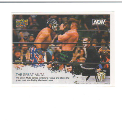 2022 Upper Deck AEW Match Dated Moments Grand Slam #GS4 The Great Muta