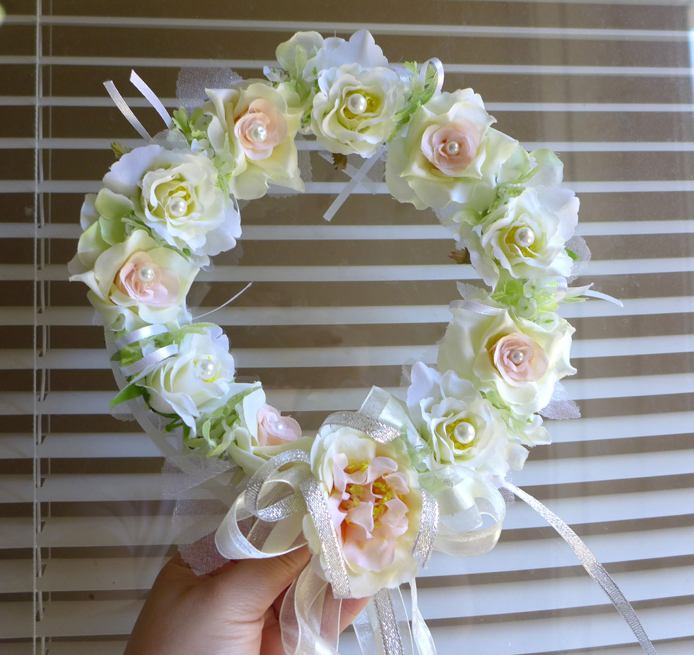 Bridal Garland Artificial Silk Flower Wedding Hanging Wall Decora