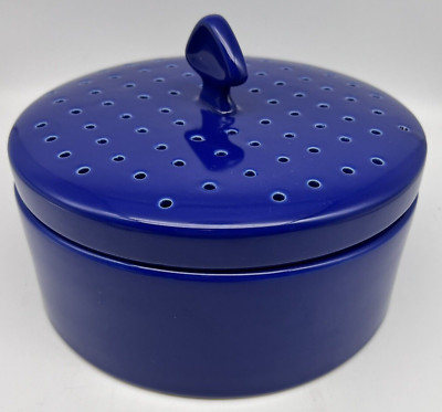 Chantal Ceramic Steamer Bread/Tortilla Warmer Cobalt Blue 1.5 Qt. 93-PW22