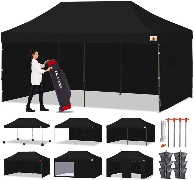 Tent With Sidewalls 10x20, Black