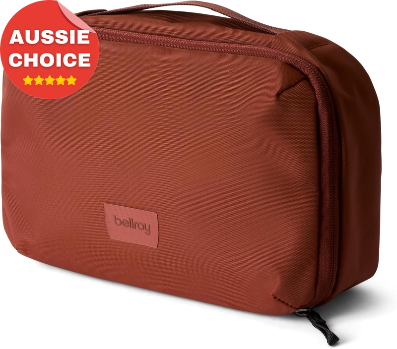 Travel Hanging Toiletry Kit 3L Portable Organizer Bag in Clay Color