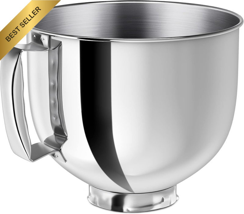 Stainless Steel Mixing Bowl with Handle for Stand Mixers