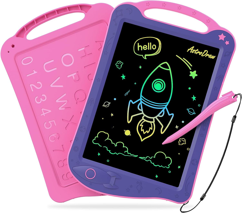 Astrodraw Drawing Pad Toys, Colorful LCD Writing Tablet for 