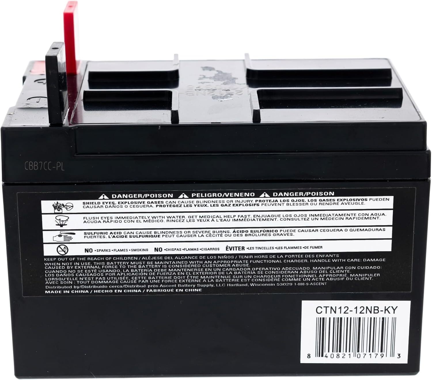 aki 12V 12A 190CCA Battery OEM Apex Ikon Zoom Pro-Turn Edge Snow