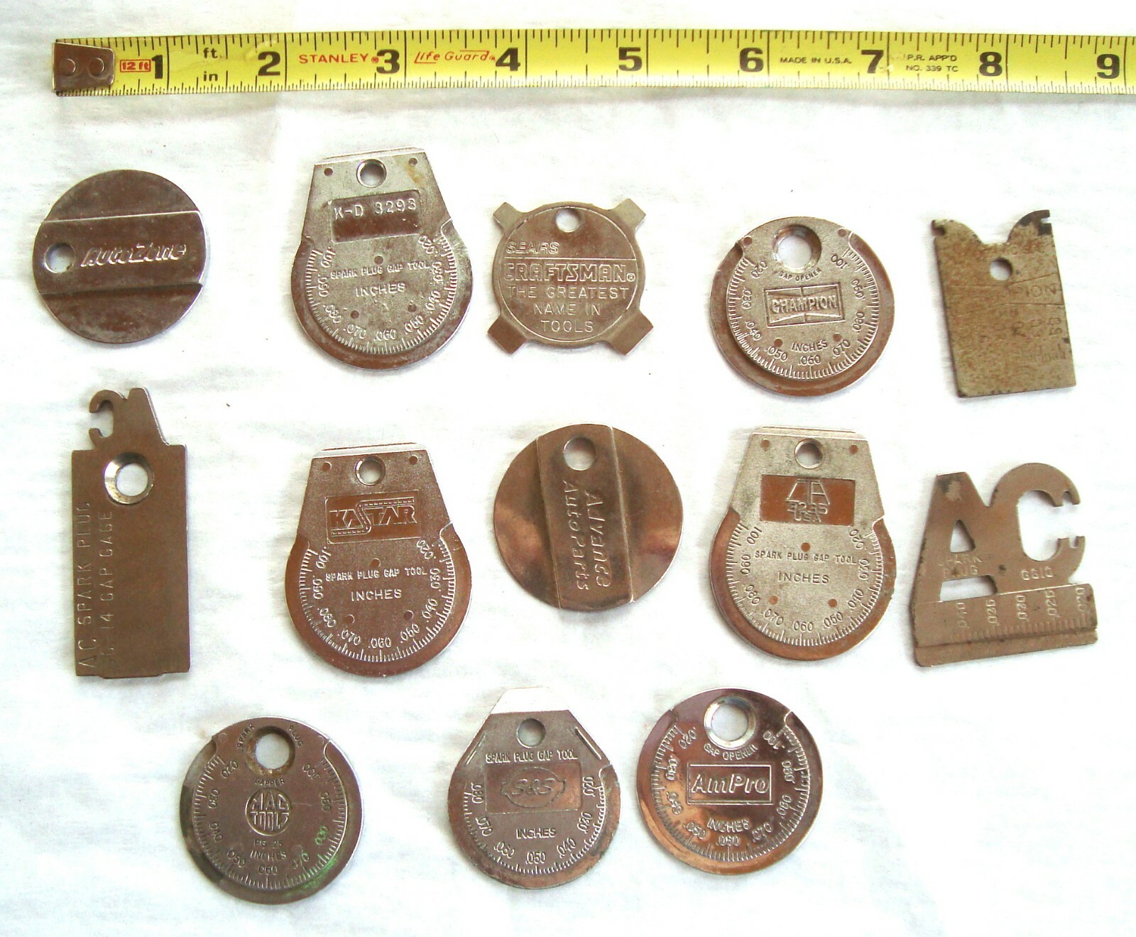 13 Spark Plug Gap Gauge Gapper Feeler Gauge Lot Some Vintage Ac S&s Mac Cta