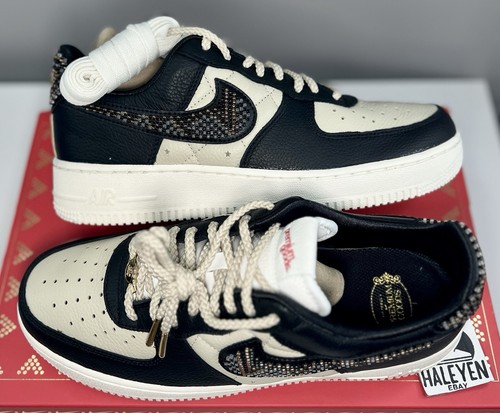 Pre-owned Nike Air Force 1 Low 'premium Goods The Sophia' | Women' Size 9.5 | Dv2957-001 In Black/sand/sail/multi-color