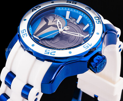 Invicta Men STAR WARS BO-KATAN White Blue Grey Dial Ltd Ed 48mm SS Watch