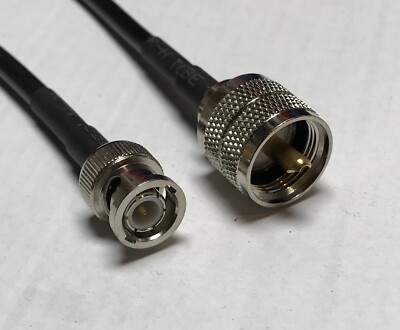 RG8X UHF Male PL-259 to BNC Male Coaxial Cable Pick Your Length Lot USA Shipping