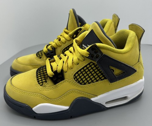 Air Jordan 4 イエロー Nike Air Jordan 4 Retro Lightning Yellow IV 408452-700 GS