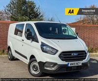 2019 Ford Transit Custom 2.0 300 EcoBlue Crew Van L2 H1 Euro 6 5dr (6 Seat) PANE