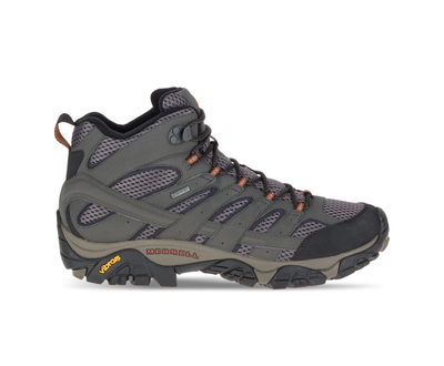 MERRELL MERRELL MOAB 2 MID GORE-TEX MENS BELUGA LACE UP HIKING BOOTS