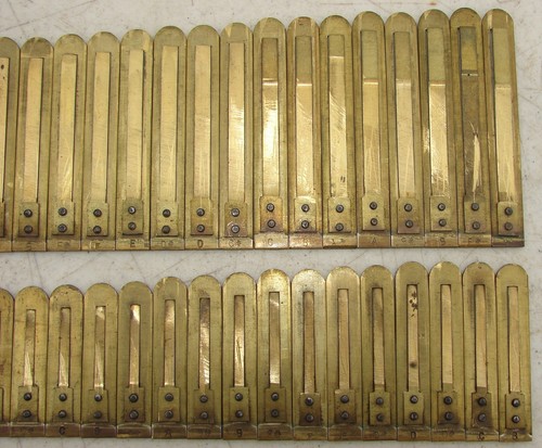 61 Brass Reeds Mason Hamlin Pump Organ Antique Used Parts Repair Craft Repurpose
