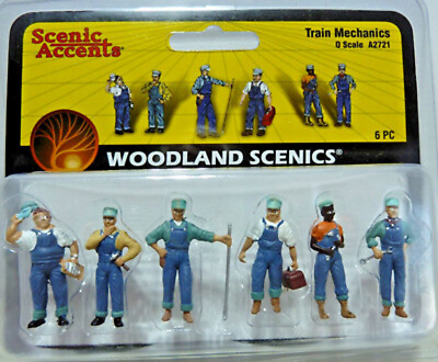 WOODLAND SCENICS FIGURES O SCALE TRAIN MECHANICS WSA2721