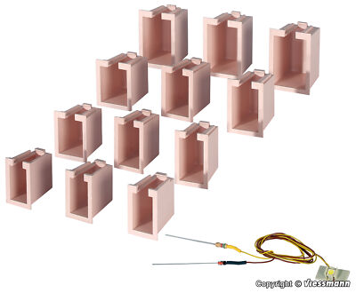 VIESSMANN 6005 Package Of Holders for Window (Pieces 12 With 1 LED White)