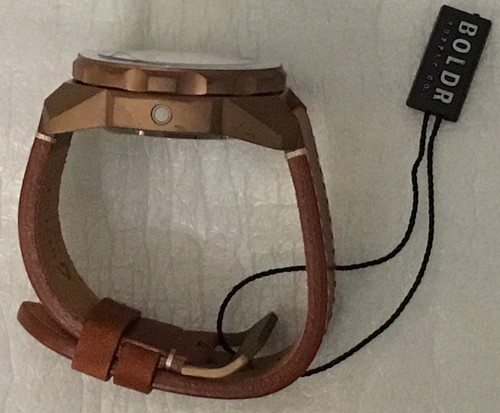 Pre-owned Boldr Brand  Odyssey Bronze White Knight Nh35a Automatic Watch With Warranty