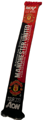 Manchester United Scarf Tour  2013 Sydney Bangkok Yokohama Osaka Hong Kong AON
