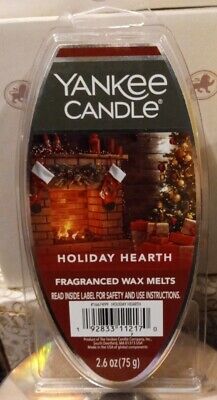 3 Yankee Candle Wax Melt 6-Packs - HOLIDAY HEARTH Scent (C4)