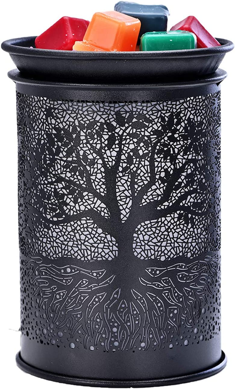 Metal Wax Melt Warmer with Light Bulb Electric Candle Burner Melter Fragrance Wa
