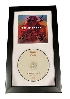 ONE REPUBLIC NATIVE SIGNED FRAMED CD Autograph Ryan Tedder +4