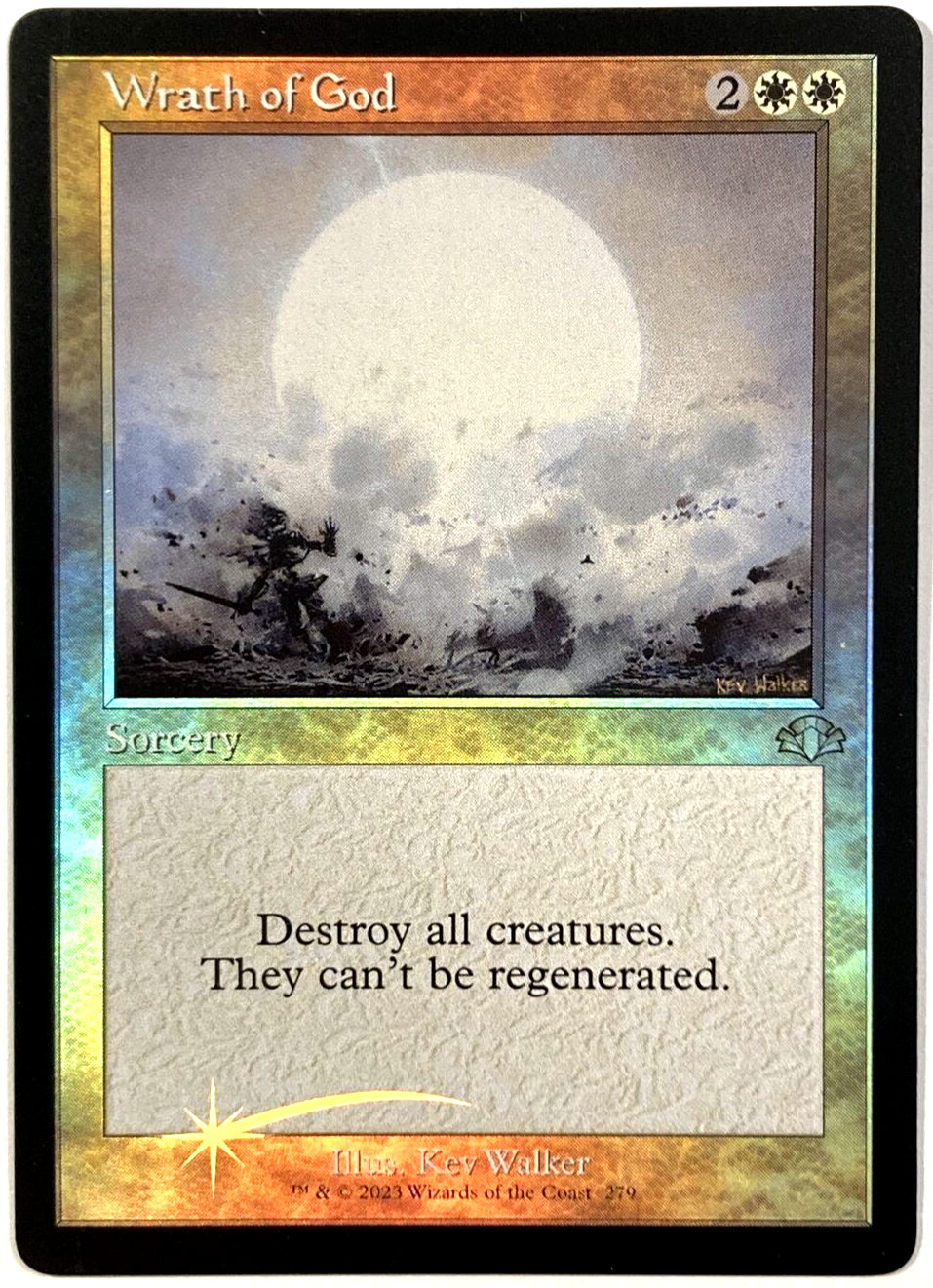 MTG Wrath of God *RETRO FRAME FOIL* Dominaria Remastered 279 MTG Wrath of God *RETRO FRAME FOIL* Dominaria Remastered 279