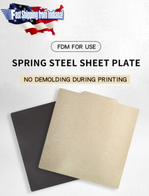 Textured PEI Spring Steel Build Plate, Dual Sided, Flexible Magnet CR_10 Ender