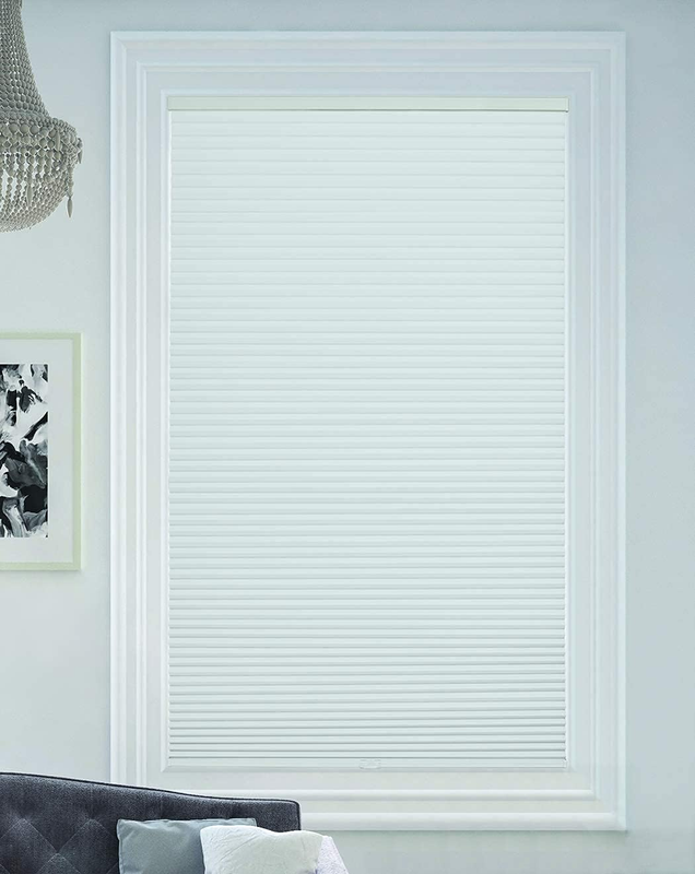 Cellular Honeycomb Cordless Shade, 9/16" Single Cell, Blacko