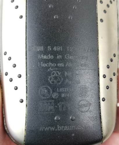 Braun Type 5491 Electric Cordless Razor Shaver rechargeable in case syncro