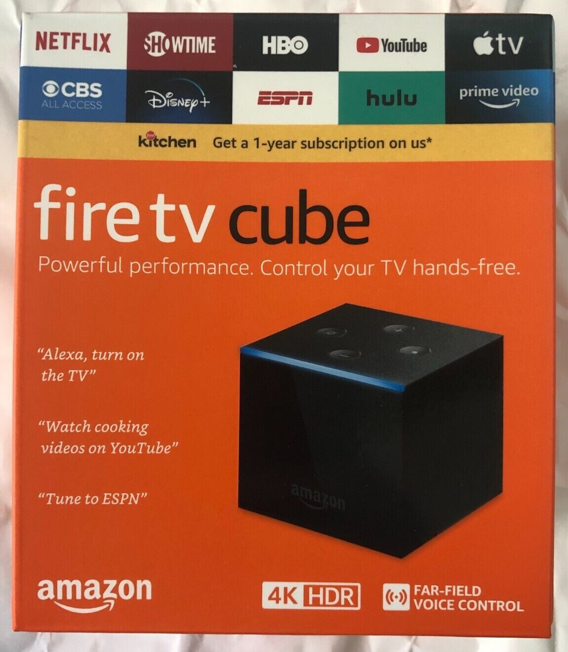 AMAZON 4K/HDR FIRE TV CUBE w/ALEXA ~ BRAND NEW ~ FACTORY