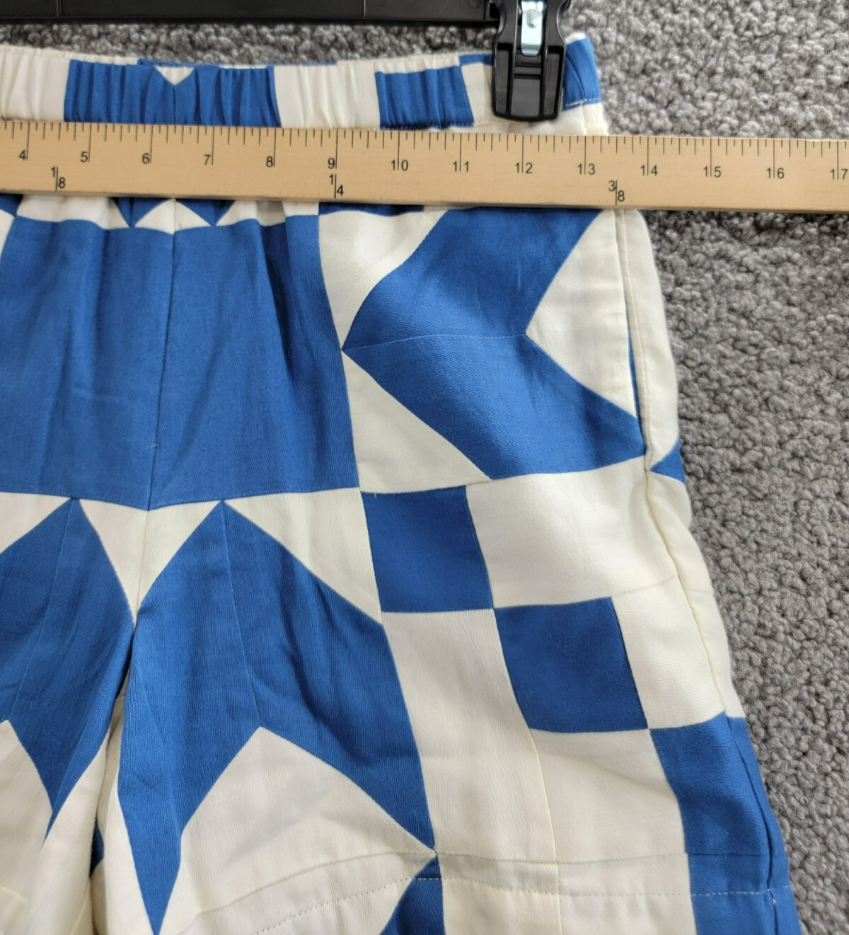 Sea Tanya Patchwork Shorts Girls' 10Y Blue/White Pockets Elastic Waist Pull On - Picture 5 of 17