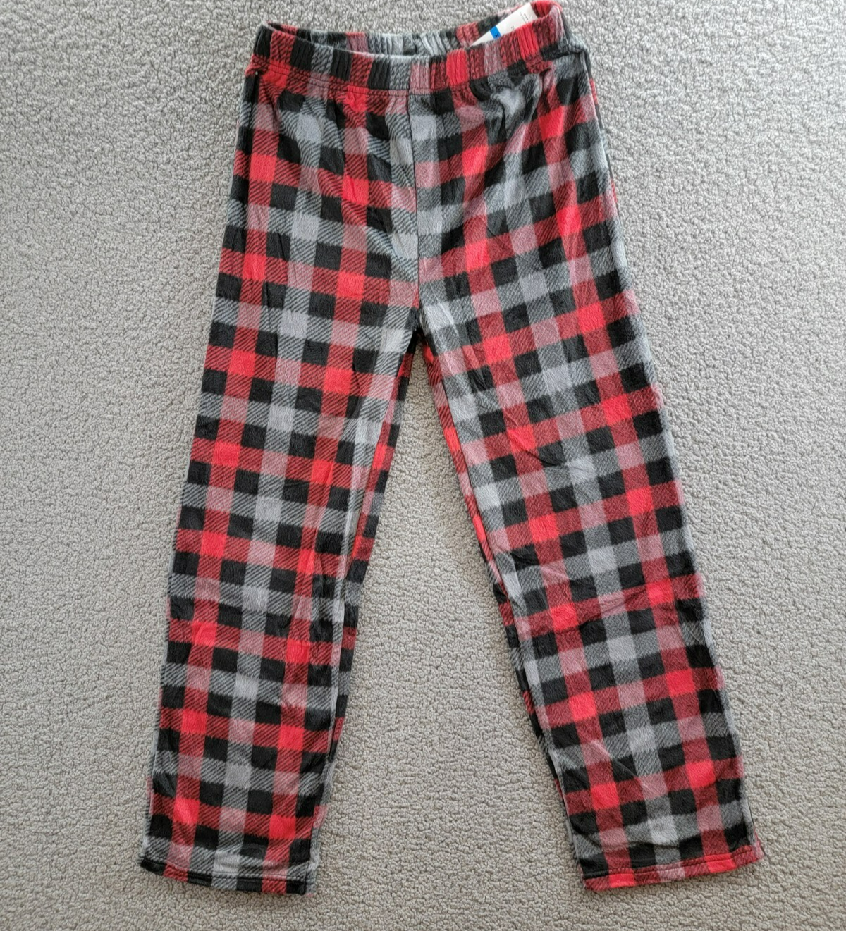 Max & Olivia Flannel Pajama Set Big Boys XL (16-18) Red Multi Plaid Button Front - Picture 12 of 22