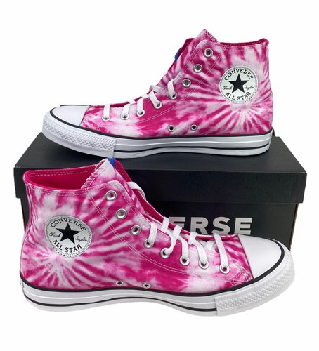 

НОВИНКА Converse Chuck Taylor All Star Hi Tie Dye Pink White Мужская обувь Кроссовки NIB, Розовый, Converse Chuck Taylor All-Star Hi