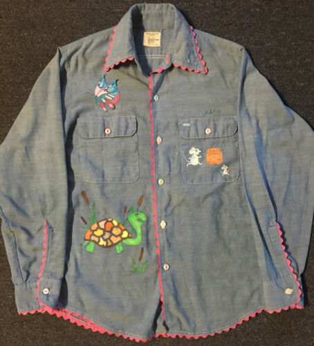 Vtg 70s 80s JC Penney Big Mac Animal Art Button Up Shirt M Vtg 70s 80s JC Penney Big Mac Animal Art Button Up Shirt M