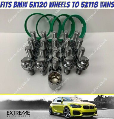 Alloy Wheel Wobbly Variable Bolts + Locks + RingsBMW Wheels To Renault Trafic