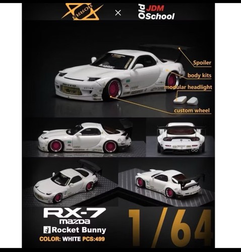 1/10RCボデ【FD3S Rocket Bunny】 1-10 Rocket Bunny FD3S RX-7 Mazda Body w- 3D DECALS (200mm
