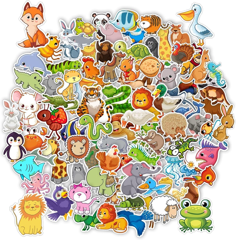 200PCS Water Bottle Stickers for Kids, Cute Waterproof Vinyl Stickers Laptop Dec