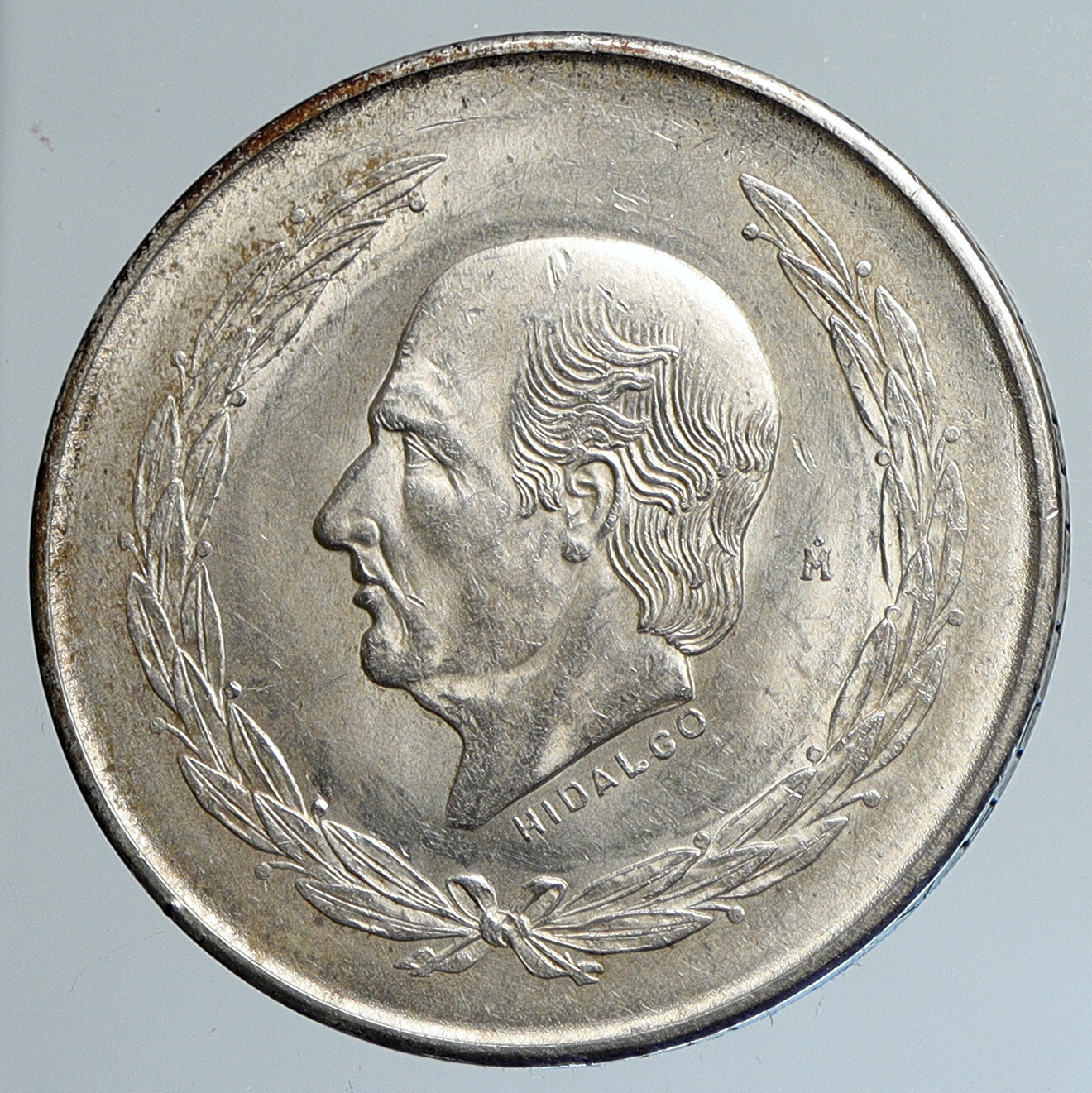 1952 MEXICO Mexican Independence War Hero HIDALGO Silver 5 Pesos