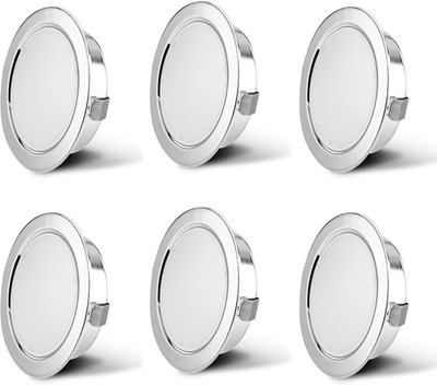 KYOTECH 6Er Set LED Möbelleuchte 230V, 3.5W LED IP44 G4 15Mm Flache Möbel Einbau