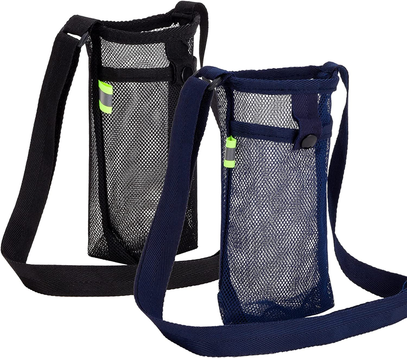 2Pcs Water Bottle pouch cup Holder Carrier bag Adjustable Strap bike Camp bicycl