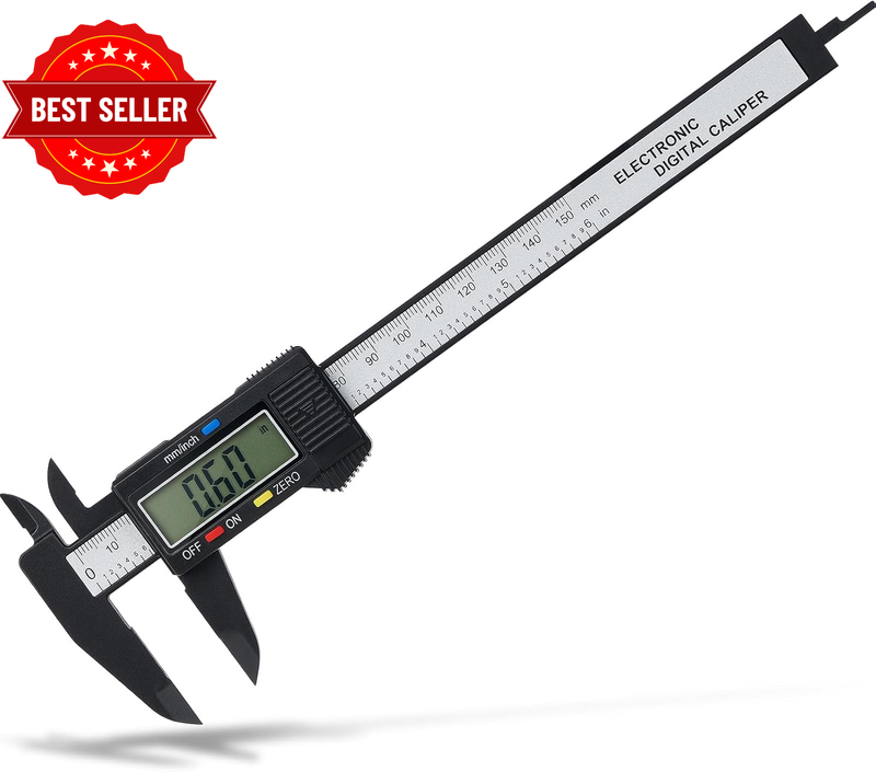 Digital Caliper,  0-6" Calipers Measuring Tool - Electronic Micrometer Caliper w