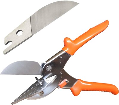 Multi-Angle Miter Cutter with Spare Blade - Versatile Hand Scissors Tool - W24A